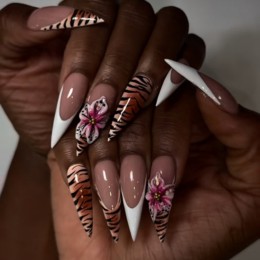 Selection in live stream "Stunning Press On Nails Set – Mixed Styles for Instant Glam"