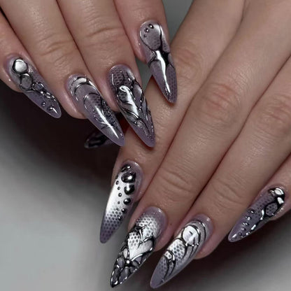 Selection in live stream "Stunning Press On Nails Set – Mixed Styles for Instant Glam"