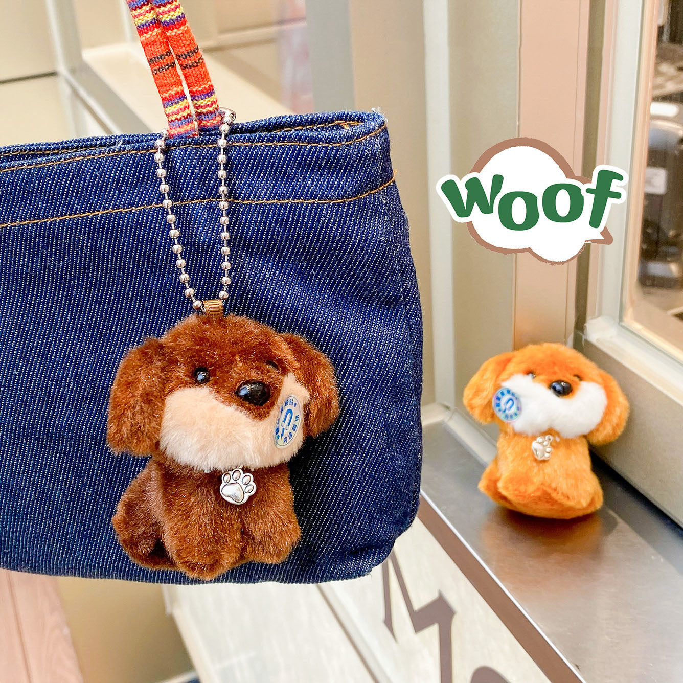 Cute Pet Charm Couple Magnetic Dachshund Keychain